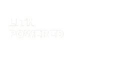 Logo LithPowered Solutions for human progress white